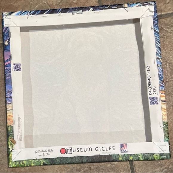 Goldendoodle Night - Canvas Print Aja Trier -Museum Giclee - Picture 3 of 5